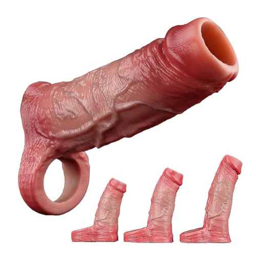 Realistic Penis Sleeve with Open Tip