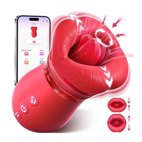 Mouth Sucking Vibrator Rose Sex Toy