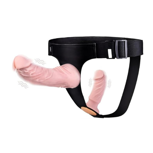 Harness Strap On Vibration Realistic Dildo