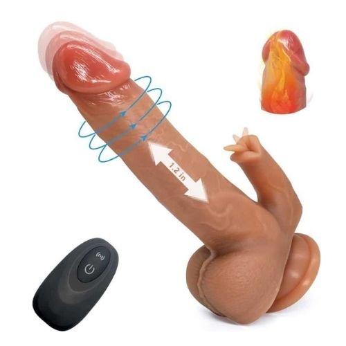 Moving Dildo Heating Electric Dildo