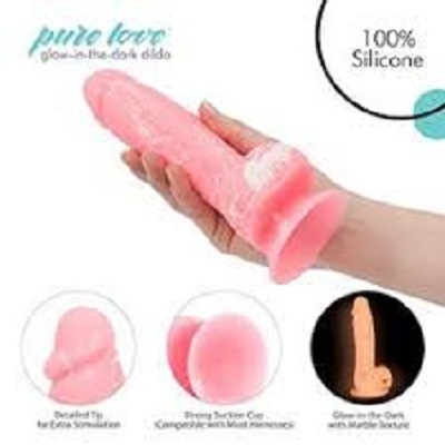 Pure Love 7 Inch Silicone Dildo With Suction Cup