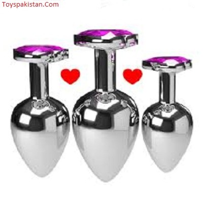 Metal Anal Butt Plug Crystal Jewellery